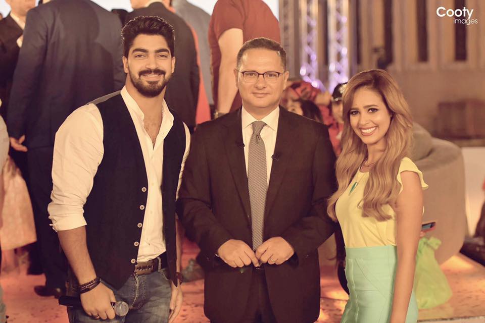 رنا سماحة ومينا عطا مع شريف عامر